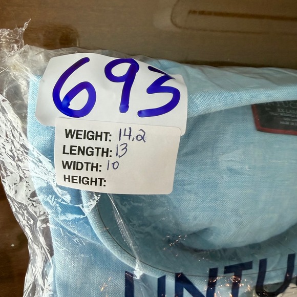 UNTUCKit Mens XX Large Tall Wrinkle Resistant Light Blue Linen Button Down Shirt - Picture 12 of 13